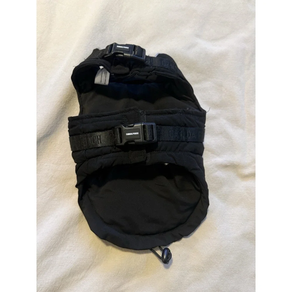 Canada Pooch Harness Puffer in Black Size 10 XS Dog Walk Hiking Outdoors